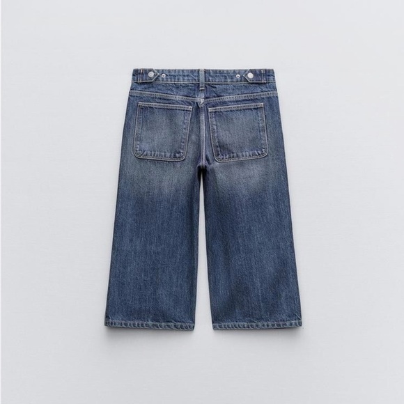 ZARA LOW-RISE DENIM SHORTS ZW COLLECTION - Picture 11 of 12